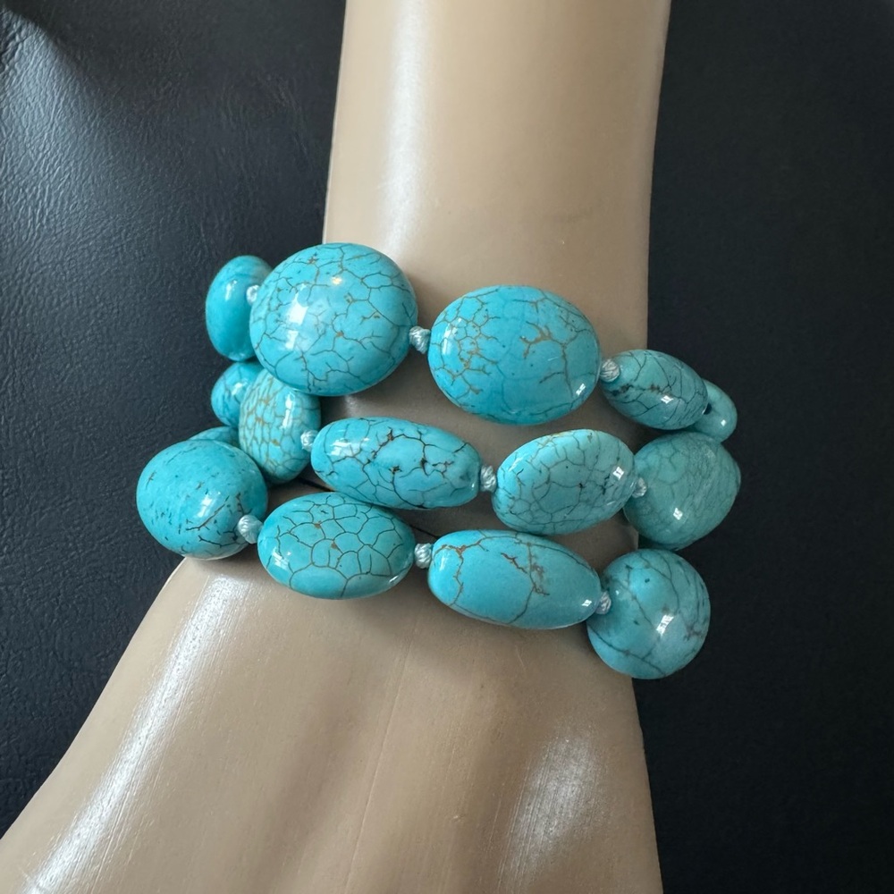 New Lauren Ralph Lauren Turquoise Bracelet - Picture 2 of 10